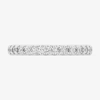 Signature By Modern Bride (Si1-Si2/H-I) Womens 2MM 1/2 CT. T.W. Lab Grown White Diamond 14K Gold Wedding Band