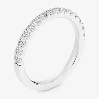 Signature By Modern Bride (Si1-Si2/H-I) Womens 2MM 1/2 CT. T.W. Lab Grown White Diamond 14K Gold Wedding Band