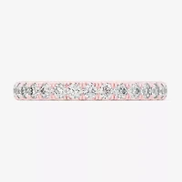 Signature By Modern Bride (Si1-Si2/H-I) Womens 2MM 1/2 CT. T.W. Lab Grown White Diamond 14K Gold Wedding Band