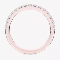 Signature By Modern Bride (Si1-Si2/H-I) Womens 2MM 1/2 CT. T.W. Lab Grown White Diamond 14K Gold Wedding Band