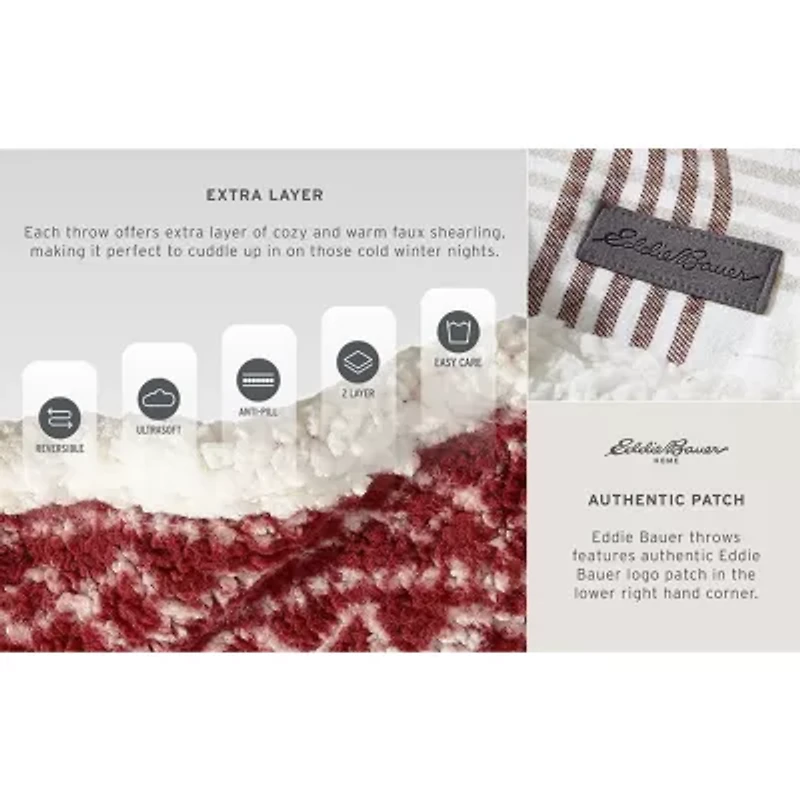 Eddie Bauer Trailhead Reversible Lightweight Throw