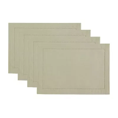 Elrene Home Fashions Alison Hemstitch Border 4-pc. Placemat