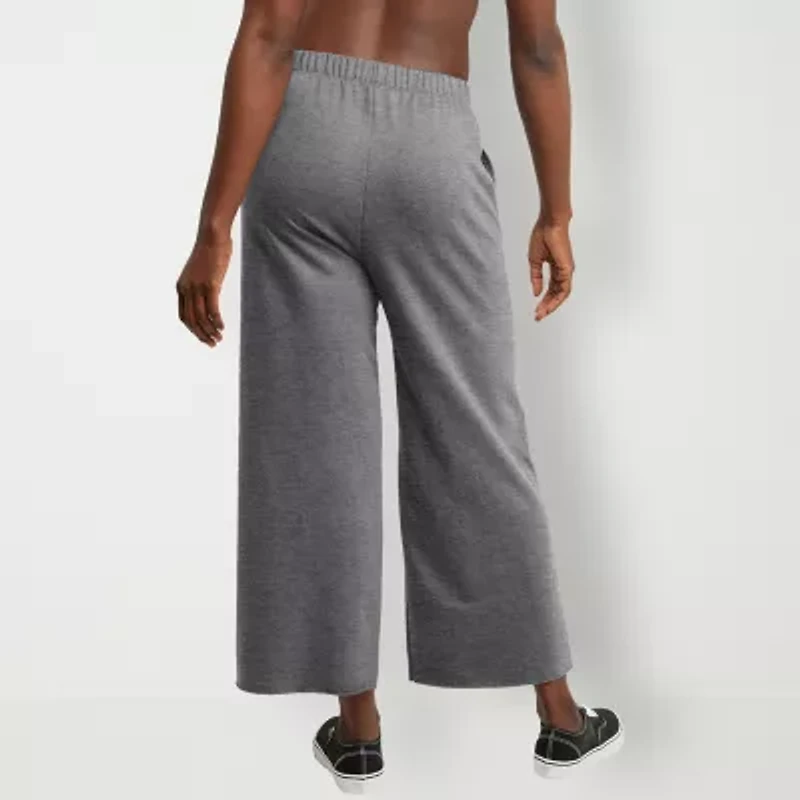 Hanes Womens Wide Leg Mid Rise Sweatpant
