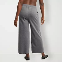 Hanes Womens Wide Leg Mid Rise Sweatpant