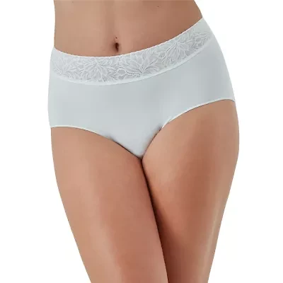 Bali Comfort Revloution Modern Seamless Lace Trim Brief Panty Dfmlbf