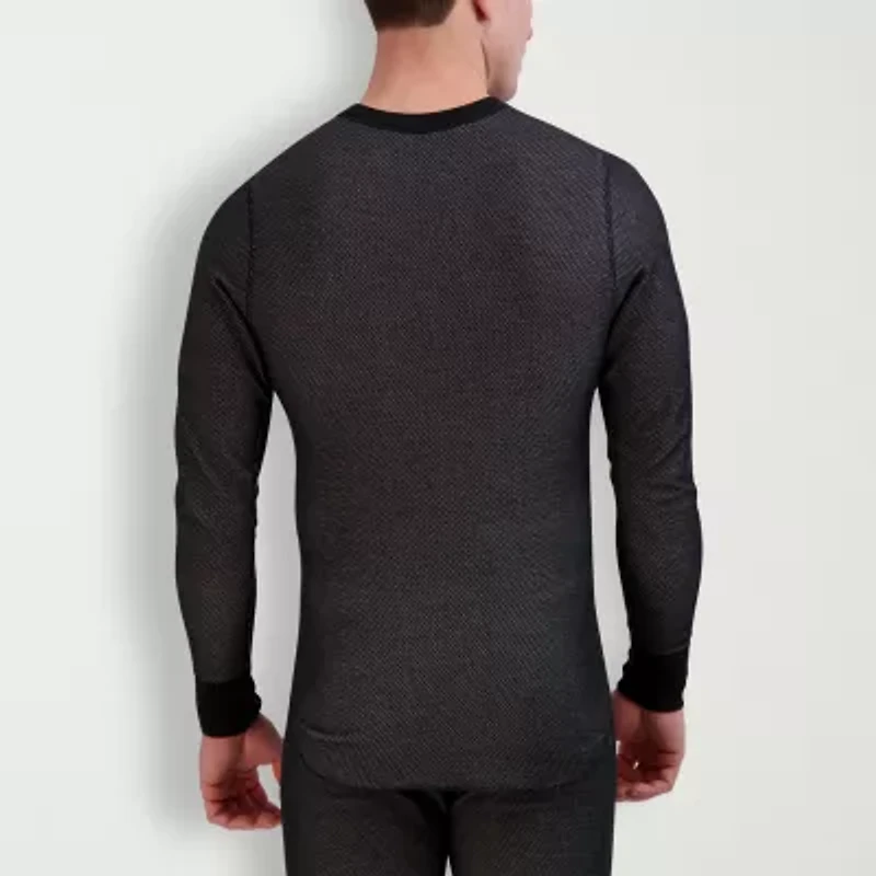 Hanes Raschel Mens Thermal Crew Shirt