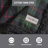 Eddie Bauer Mountain Pine Tartan Washable Lightweight Throw