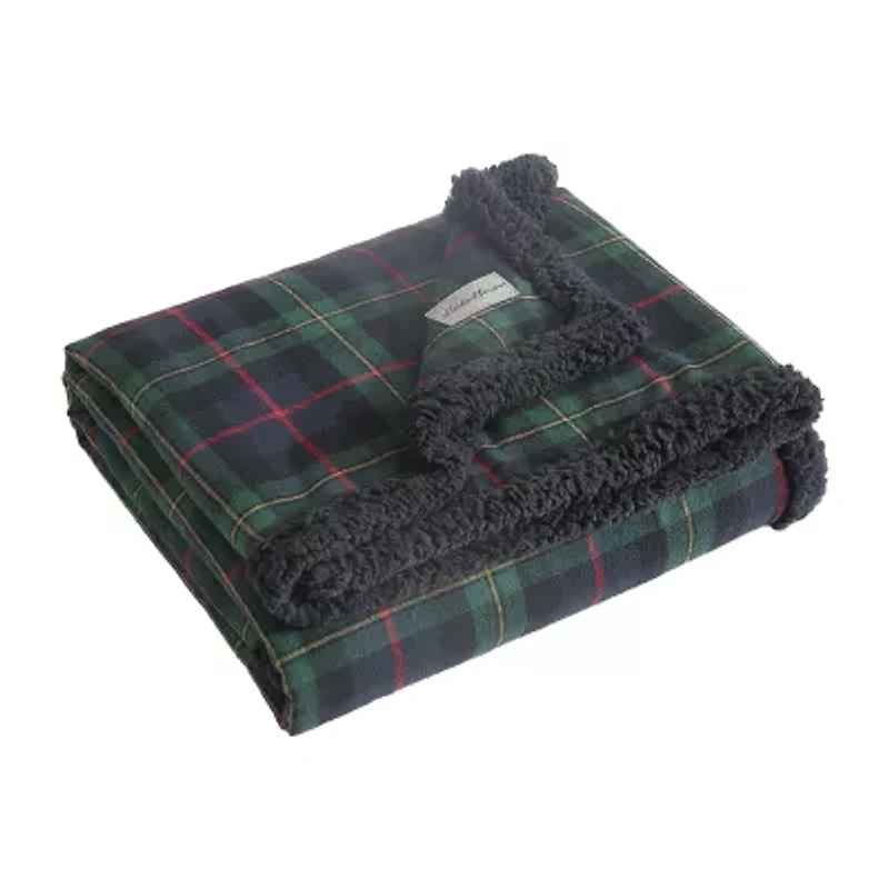 Eddie Bauer Mountain Pine Tartan Washable Lightweight Throw