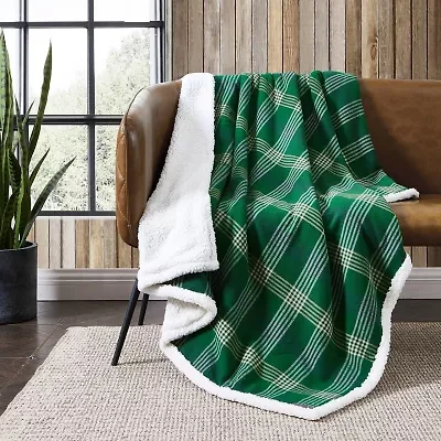 Eddie Bauer Union Bay Plaid Washable Lightweight Throw