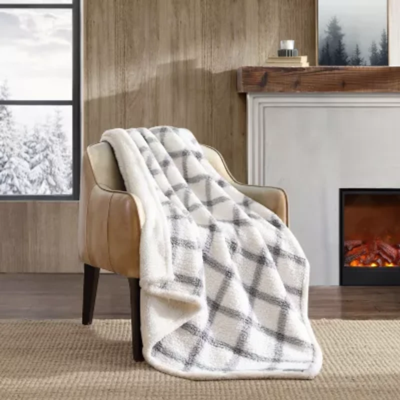 Eddie Bauer Bunkhouse Plaid Washable Lightweight Throw