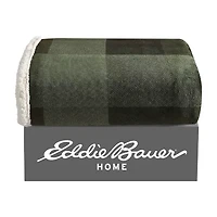 Eddie Bauer Pine Plaid Washable Lightweight Throw