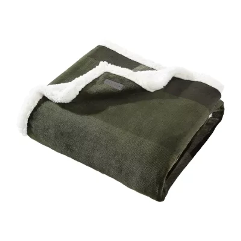 Eddie Bauer Pine Plaid Washable Lightweight Throw