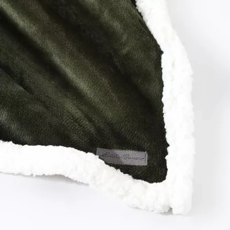 Eddie Bauer Pine Plaid Washable Lightweight Throw