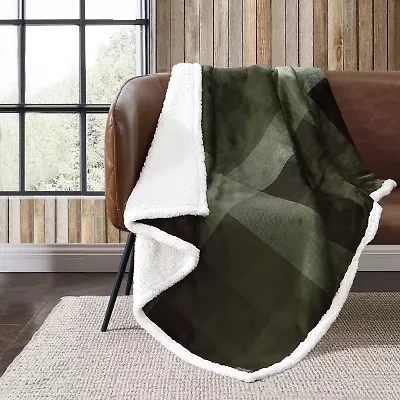 Eddie Bauer Pine Plaid Washable Lightweight Throw
