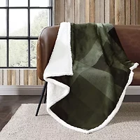 Eddie Bauer Pine Plaid Washable Lightweight Throw