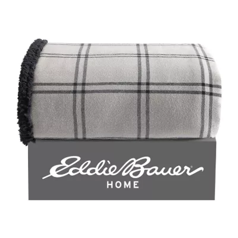 Eddie Bauer Kettle Falls Plaid Washable Lightweight Throw