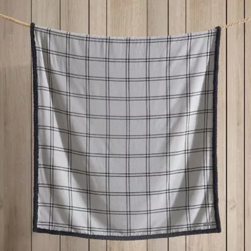 Eddie Bauer Kettle Falls Plaid Washable Lightweight Throw