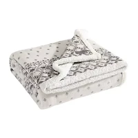 Eddie Bauer Fair Isle Peak Washable Lightweight Throw
