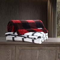 Eddie Bauer Bunkhouse Fur Like Washable Lightweight Throw