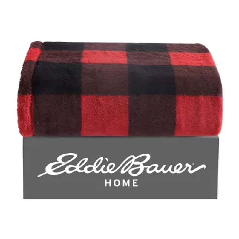 Eddie Bauer Cabin Fur Like Washable Lightweight Throw