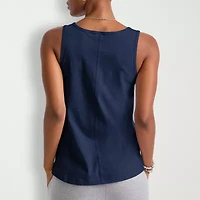 Hanes Womens U Neck Sleeveless Active Tank Top
