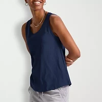Hanes Womens U Neck Sleeveless Active Tank Top