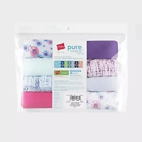 Hanes Ultimate Pure Comfort Organic Cotton Little & Big Kid Girls 8 Pack Brief Panty Guocb8