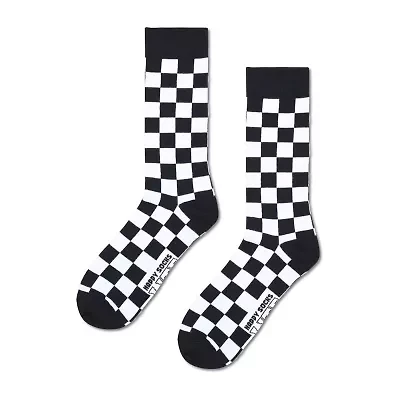 Happy Socks LITE Check Mens 1 Pair Crew