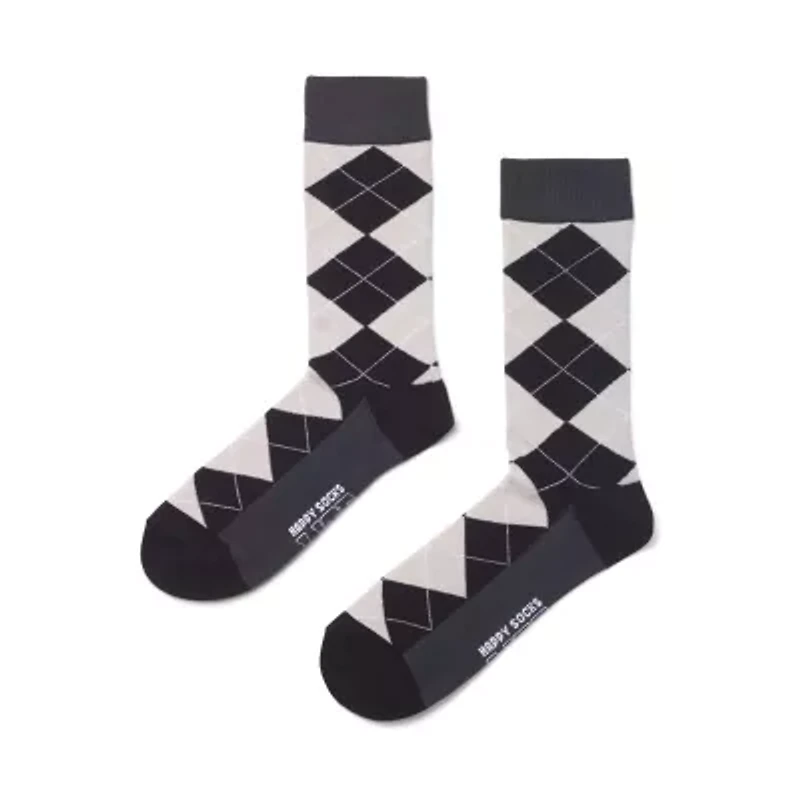 Happy Socks LITE Argyle Mens 1 Pair Crew