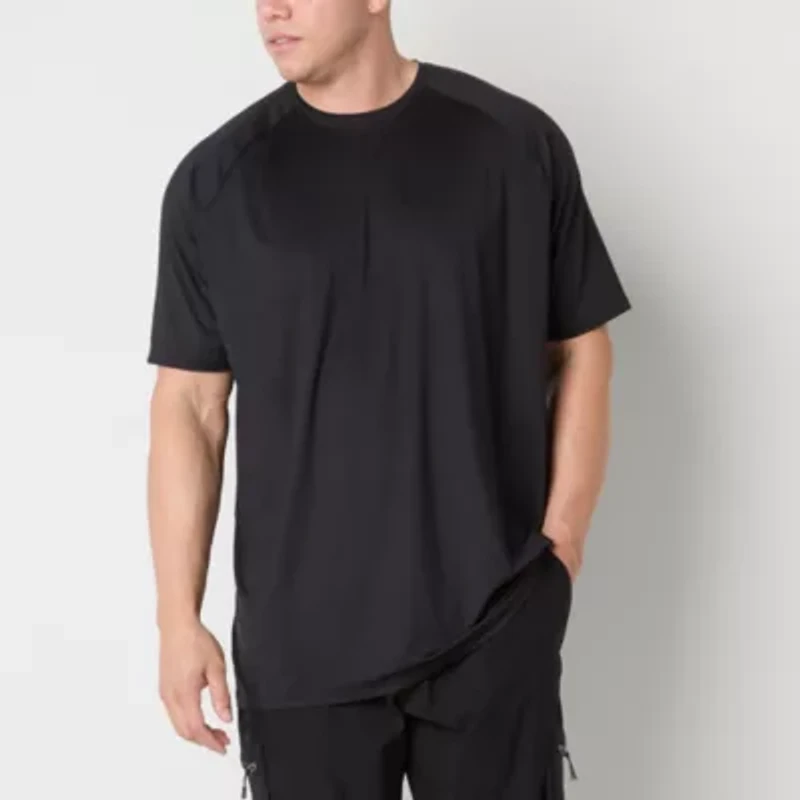 Xersion Activated Cooling Mens Crew Neck Short Sleeve Quick Dry Active Big and Tall T-Shirt