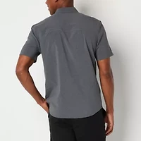 Stylus Mens Short Sleeve Regular Fit Button-Down Shirt