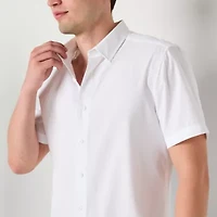 Stylus Mens Short Sleeve Regular Fit Button-Down Shirt