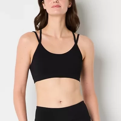 Xersion Light Support Rib Strappy Back Sports Bra