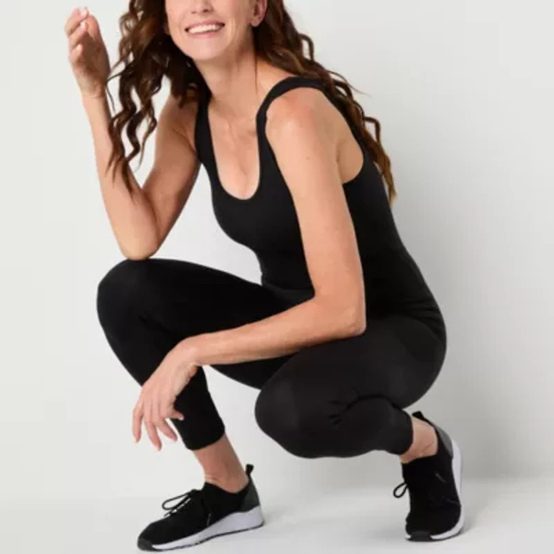 Xersion Womens Scoop Neck Sleeveless Active Bodysuit