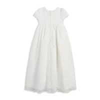 Mia & Mimi Baby Girls Christening 2-pc. Short Sleeve Puffed A-Line Dress