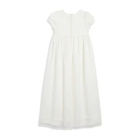 Mia & Mimi Baby Girls Christening 2-pc. Short Sleeve Puffed A-Line Dress