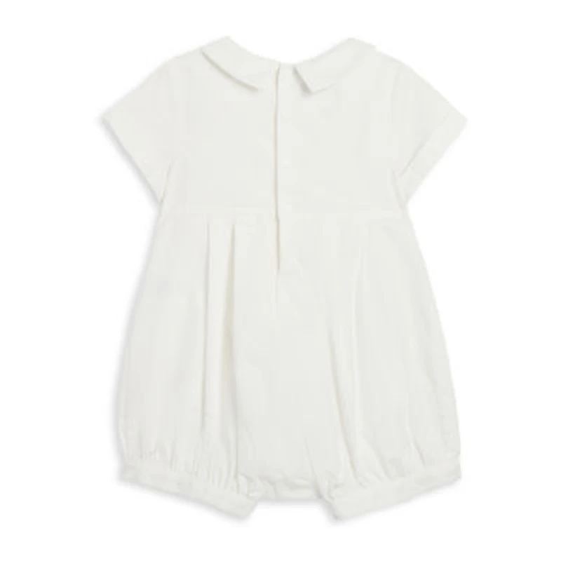 Mia & Mimi Christening Baby Boys Short Sleeve 2-pc. Romper