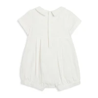 Mia & Mimi Christening Baby Boys Short Sleeve 2-pc. Romper