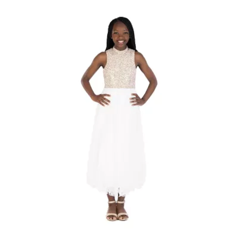 Speechless Big Kid Girls Sleeveless Maxi Dress