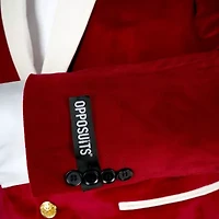 OppoSuits Mens Christmas Velvet Vibes 3-pc Tuxedo