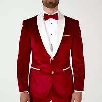 OppoSuits Mens Christmas Velvet Vibes 3-pc Tuxedo