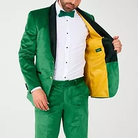 OppoSuits Mens Velvet Verdant 3-pc Tuxedo