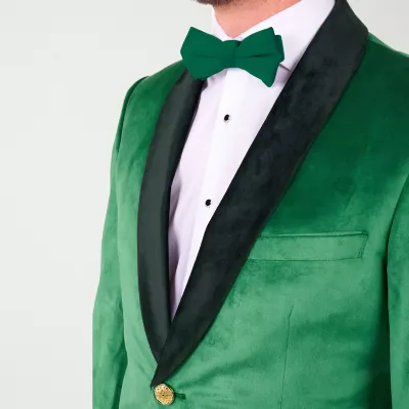 OppoSuits Mens Velvet Verdant 3-pc Tuxedo