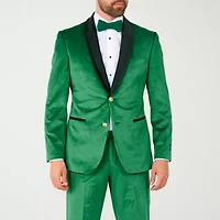OppoSuits Mens Velvet Verdant 3-pc Tuxedo