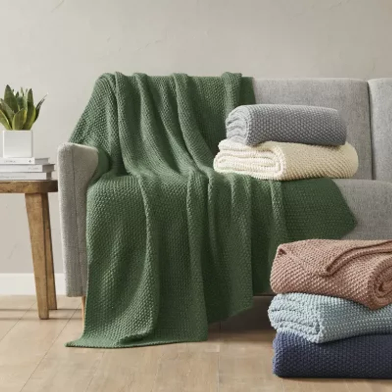INK+IVY Bree Knit Washable Midweight Throw