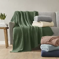 INK+IVY Bree Knit Washable Midweight Throw