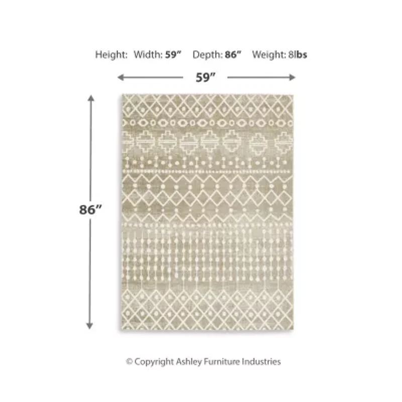 Signature Design by Ashley® Bunchly Washable Indoor Rectangular Area Rug