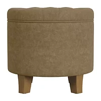 Homepop Storage Tufted Lift-Top Ottoman