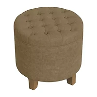 Homepop Storage Tufted Lift-Top Ottoman