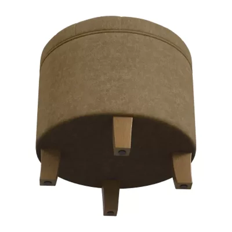 Homepop Storage Tufted Lift-Top Ottoman